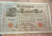 Niemcy – 1000 Marek 1910 Reichsbanknote – oryginalny banknot kolekcjonerski