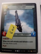 Star Wars Unlimited - SEC - FIRST LIGHT (RARE)! TANIO !!!