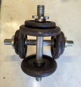 HANTLE ŻELIWNE REGULOWANE 2 X 10 KG