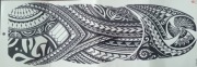 Tatuaż zmywalny, tymczasowy Tribal