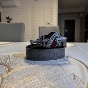 Pasek do spodni  w stylu rockowym srebrna klamra szary pas  love hurts