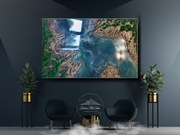 Pejzaż Laguna ocean fale góry skały żywica mech chrobotek