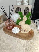 Duża owalna taca tacka podstawka podkładka z drzewa mangowca nowa na komodę