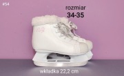Łyżwy dla dzieci - uniwersalne - rozmiar 34/35 - wkładka 22,2 cm [#54]