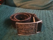 Pasek Levi's z metalową klamrą vintage 