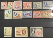 Rodezja Południowa 1953 Pierwsza Seria QEII (Zwierzęta Wodospad Wiktorii)