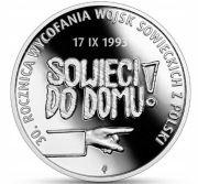 10 zł 30. rocznica wycofania wojsk sowieckich z Polski - 2023