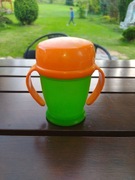 Kubek Lovi 360 niekapek zielony pomarańczowy dla niemowląt dla dzieci