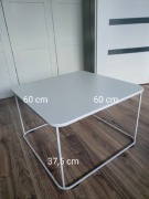 Biały stolik kawowy 60x60 cm Kinnarps