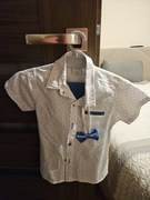 Elegancki komplet dla chłopca 3 latka krótka koszula