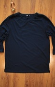 Bluzka Espirt r. 42 granatowa damska rękaw 3/4 bawełna