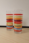 Zestaw dwóch szklanek typu vintage Fiesta Stripe, Long Drink, 350 ml.