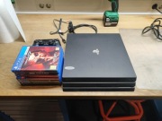 PS4 Pro 1TB | Model CUH-7016B | Zestaw 7 HITÓW (TLoU 1&2, Spider-Man)