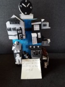 Domek drewno skrzynka doniczka biżuteria handmade 