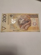 Banknot 200zł 1994r rzadki seria AM
