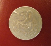 Moneta 50 gr groszy PRL 1976 z obiegu