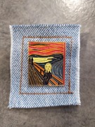 Pin przypinka obraz motyw krzyk