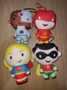 Pluszaki Zawieszki/breloczki DC Comics Robin,Flash,Cyborg,Supergirl zestaw