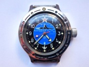 zegarek "Komandirskije" Amfibia antymagnetyczny