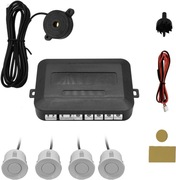 4x Czujnik parkowania Cofania SREBRNE Buzzer