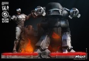 Robocop ED-209 Diorama Figurka Ręcznie Malowane 1/6 Żywica 