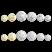 Australia 2025 zestaw 6 monet Aussi Bubs małe zwierzęta 