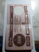 Bon towarowy 2 centy