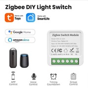 Przekaźnik 2 kanały / ZigBee / 230V / gniazdko / Tuya / włącznik / Aubess
