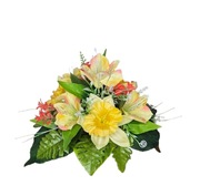 Stroik Wiązanka na pomnik nagrobek cmentarz Wielkanocny żonkile