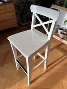 Krzesło barowe IKEA białe - łącznie 8 sztuk (używane, stan BDB)
