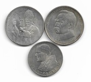 Monety srebrne PRL 10 tys + 5 tys + 1 tys zł    razem 3 szt