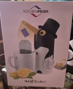 KUCHENPROFI Tea Boy Pingwin czarny – minutnik do parzenia herbaty