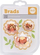 Metalowe ćwieki w 3 rozmiarach - pomarańczowe