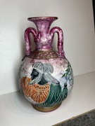 wazon amfora grecka z plombą stara 16,5cm x 11,5cm