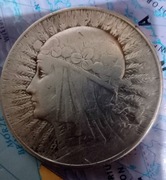 5 zł. 1934. "Głowa Polonii", srebro 0,750