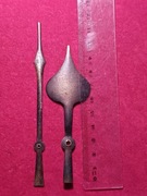 Mosiężne wskazówki do zegara antyk