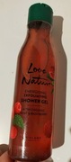 Oriflame Złuszczający żel pod prysznic Love Nature z miętą i maliną