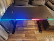 Biurko gamingowe HALDUM LED Czarny używane