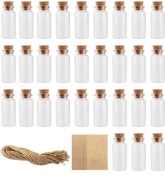 30szt mini butelek szklanych z korkiem,10ml,małe butelki szklane z korkiem