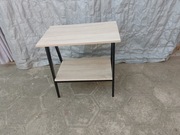 stolik na telewizor kolor  czarny z dąb sonoma 