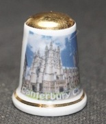 Naparstek Kolekcjonerski porcelanowy Katedra Canterbury