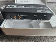 MATRIX HDMI 2.0 3x2 Switch Splitter Ekstrakt SPDIF