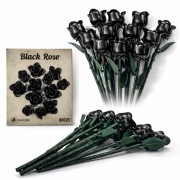 Czarne róże klocki