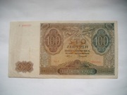 BANKNOT POLSKA 100 zł  1941 r.seria A Generalna Gubernia