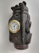 Figurka 10cm Torba z kijami golfowymi z zegarkiem 