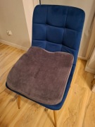 39x 39x 9 szara poduszka ergonomiczna siedzisko z pianki termoelastycznej
