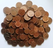 Niemcy RFN 1, 2 pfennig 1949 - 1996 na sztuki - patrz opis - cena za 2 szt