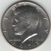 USA Half dollar 1/2 dolara 50 centów 1973 - 30,61 mm