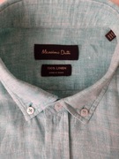 Massimo dutti Zara Lavard koszula męska 100% len! Nowa blady turkus! 