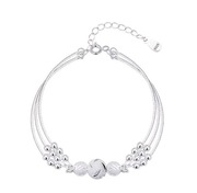 Bransoletka vintage kuleczki srebro S925 5g + pudełko